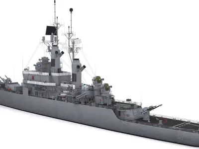 CG 22 - USS England Low-poly 3D model