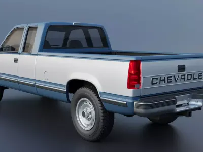 Chevrolet K-2500 Extended Cab 1989 3D print model