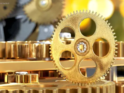Clock Mechanisms Collection 6 3D model