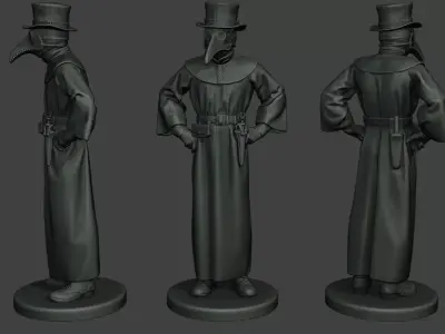 Hans Plague Doctor PDS002 3D print model