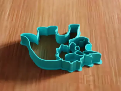 Dinosaur Triceratops Cookie Cutter STL File - 137 3D print model