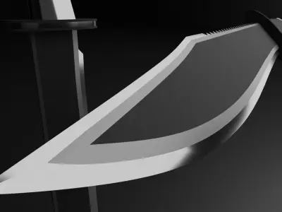 Knife 3D model 11