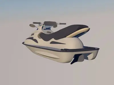 jet ski 3D model 4
