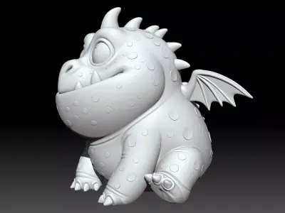 Meatlug Dragon Sitting 3D print model