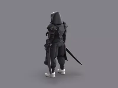 Night City Ninja 3D model
