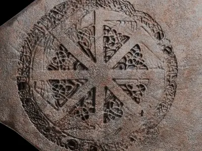 Pagan Battle Axe Low-poly 3D model