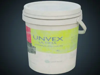 Paint Bucket 1B Low-poly 3D model