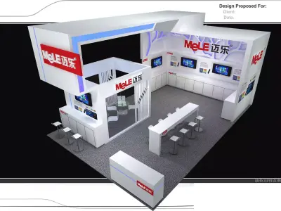 Exhibition - Area - 6X9-3DMAX2009-041 3D model