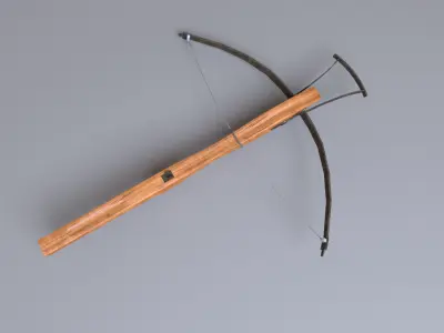medieval crossbow 3D model get