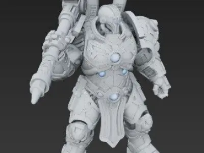3D Printable Iron Oath Sabertooth Heavy Assault Mech 3D model