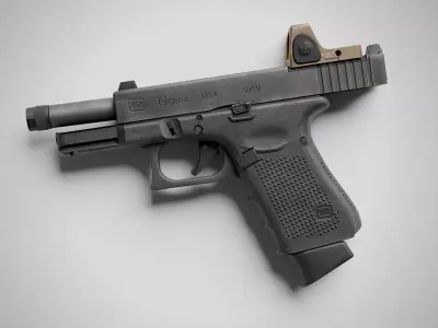 Mk27 MOD 2 Low-poly 3D model