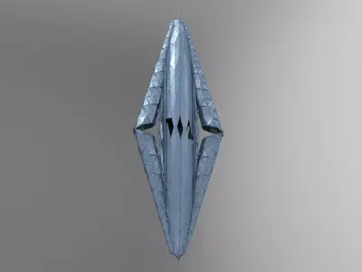 Pyramid Modern shard tower point tower  3D model