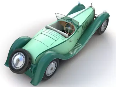 Bugatti Type 41 Royale Esders 3D Model 01 3D model