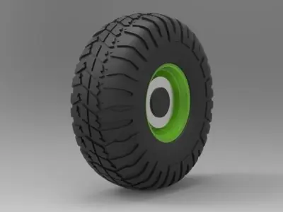 Offroad wheel 9 3D model