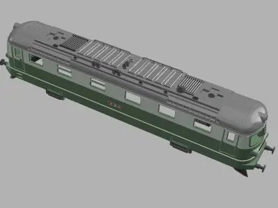 CZECH Train Skoda E 669-1 Scale Z 3D print model