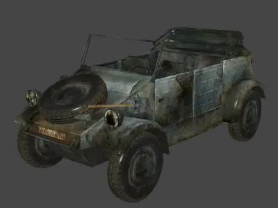 Military Vehicle Pack Low-poly 3D model