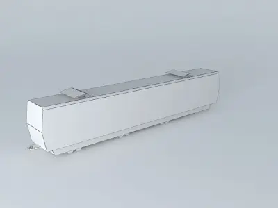 Low-poly Subway Train Free 3D model