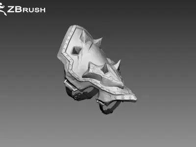 Zbrush Armor Piece 3D model