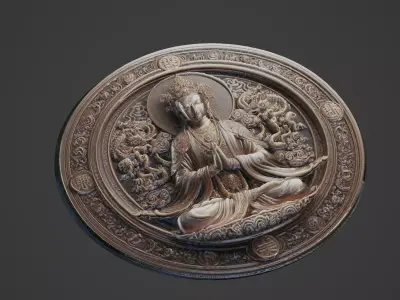 Modu Chanyu Medallion 3D print model