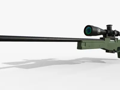 AWM Sniper Rifle 3D model