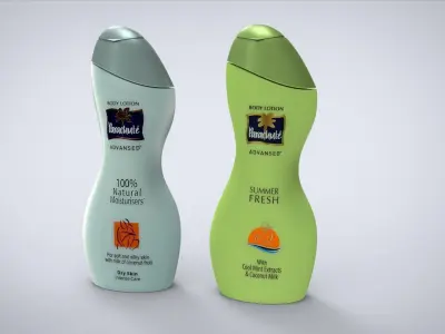 Parachute Advanced bottle Free 3D model