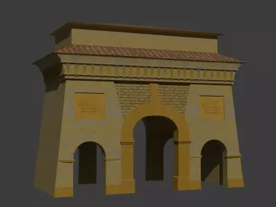 Schei Gate - Historic Landmark from Brasov 3D model