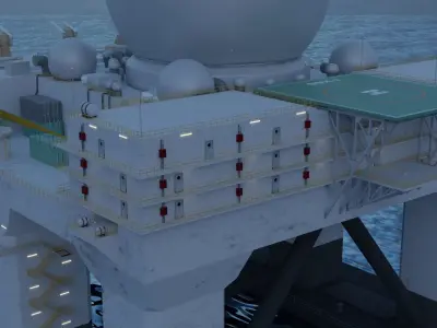 Radar SBX-1 3D model