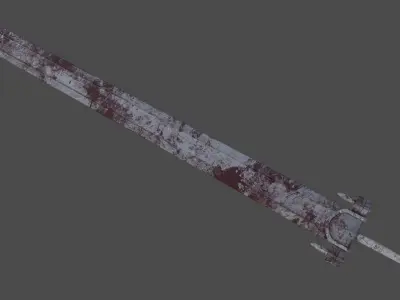Guts sword from Berserk Low-poly 3D model purchase