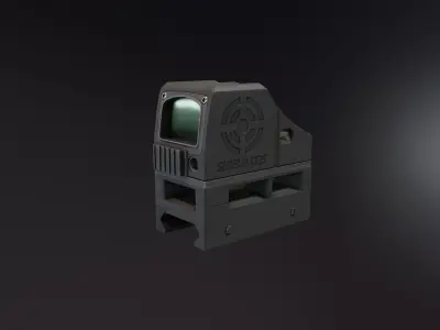 Shield CQS Low-poly 3D model
