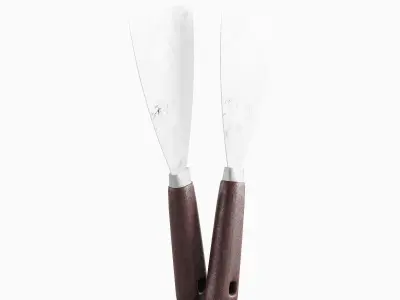 Industrial Spatula 02 Low-poly 3D model