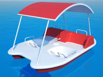 Water Park Boat 3D model
