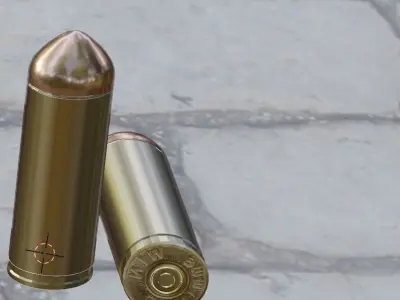 9mm Bullet Low-poly 3D model order