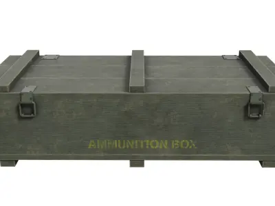 Ammunition Box Low-poly 3D model