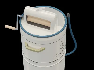 Polish mid-century washing machine FRANIA 3D model
