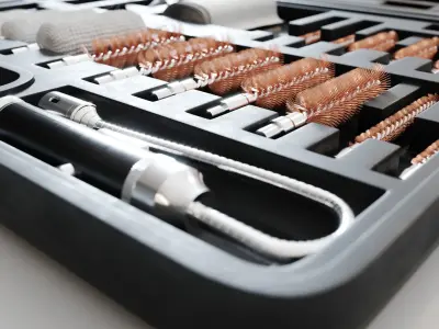 Gun cleaning tool set 3D model