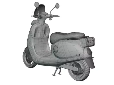 Electric scooter 3D model shop
