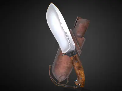 Knife  Low-poly 3D model