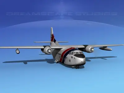 Fairchild C-123B Provider Texas Transport 3D model