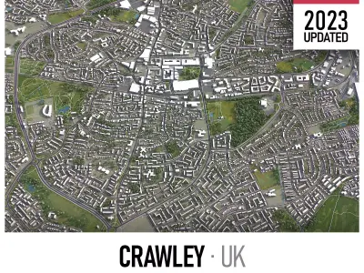 Crawley Low-poly 3D model