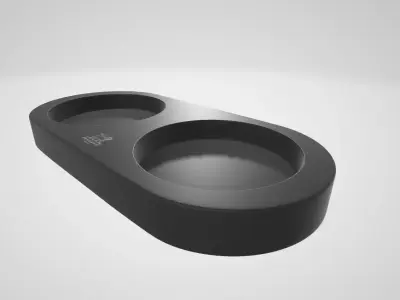 Plateau Peugeot Linea Matte Black Low-poly 3D model