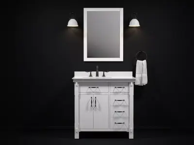 OVE Bellington 36 THD White 3D model