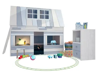 Child bed Lifetime My Hangout 2 by lifetimekidsrooms com 3D model