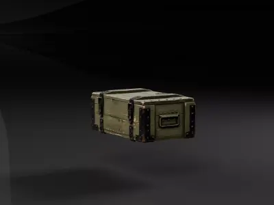 Wooden Metal Crate Collection -  Storage Crates Pack Low-poly 3D model