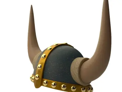 Viking Horned Helmet - Blender 3D model