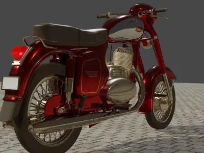 Jawa motor 3D model