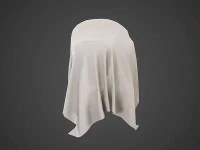 Cover Fabric Low Poly Game Ready Low-poly 3D model