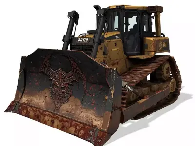Gothic And Haunted Industrial Vehicles 3D Collection 3D Model Pack