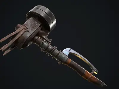 Hammer Low-poly 3D model purchase