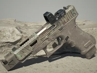 Glock 3D model purchase