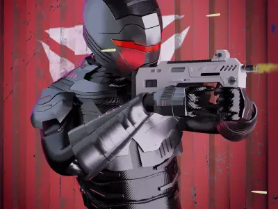 Robocop Troopers Low-poly 3D model